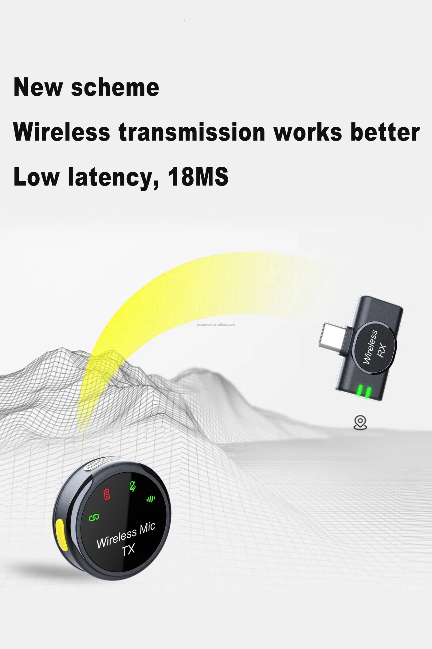 🎤 Microphone sans fil double avec récepteur – Kit portable