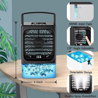 ❄️ Mini Climatiseur Portable 4-en-1 – Fraîcheur immédiate à portée de main ! ❄️